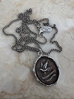 Pyrrha “Find A Way" Talisman Necklace 925 Sterling Silver 22” Chain Archived